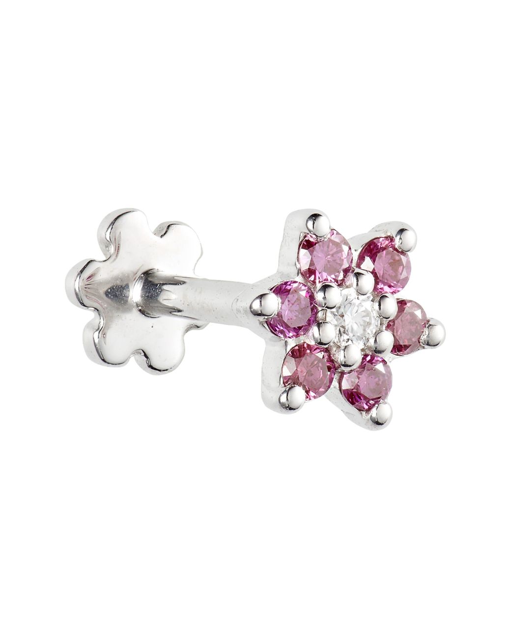 Maria tash shop diamond flower stud
