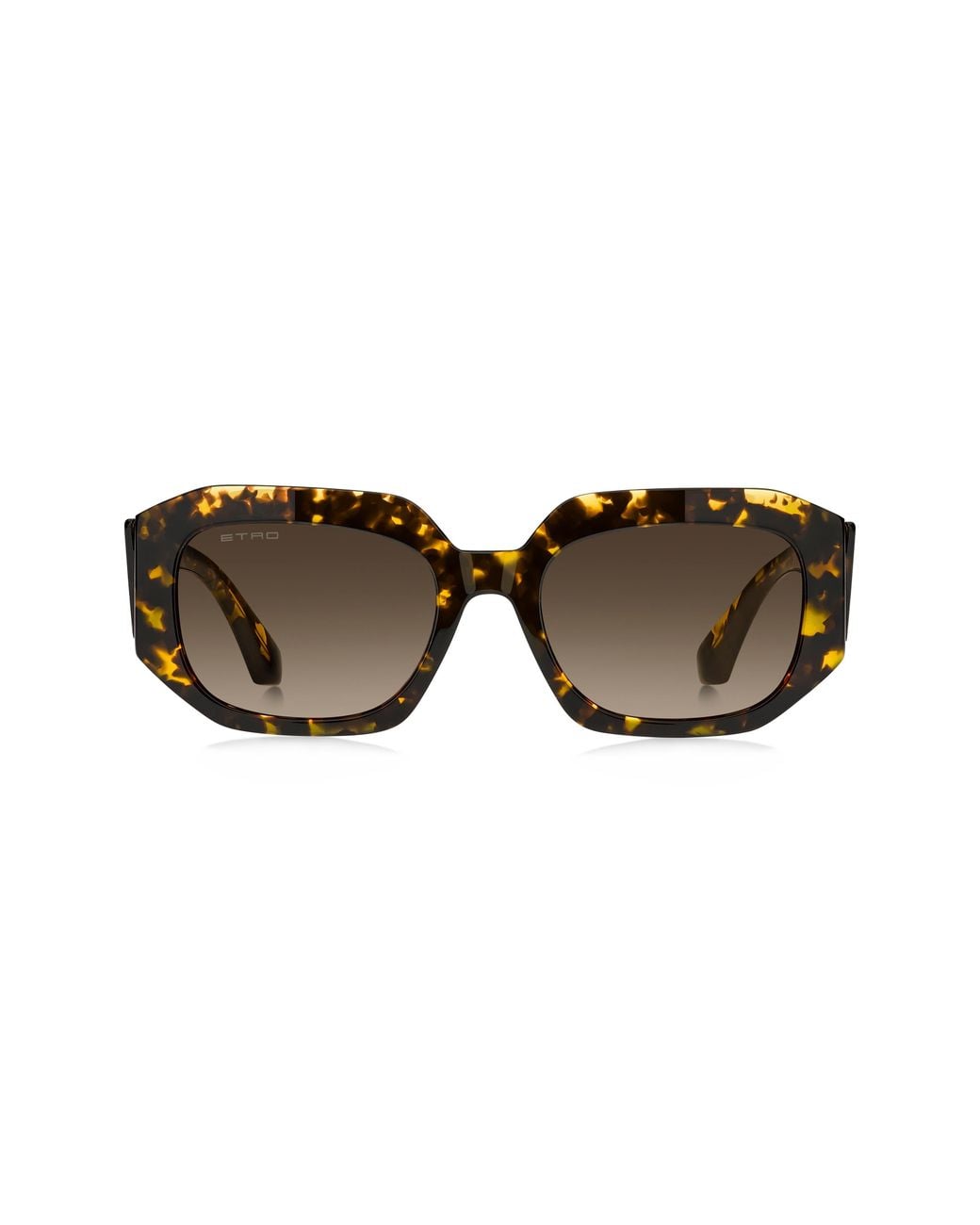 Etro Brown 55Mm Gradient Geometric Sunglasses