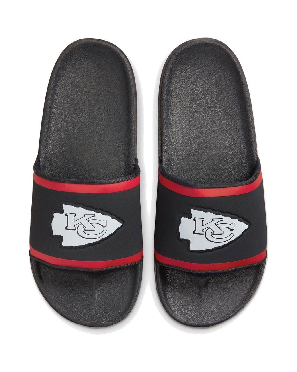 Nike Kansas City Chiefs Off-court Wordmark Slide Sandals in Black for ...