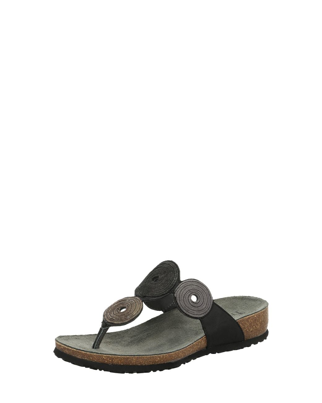 Think! Black Julia Circles Flip Flop