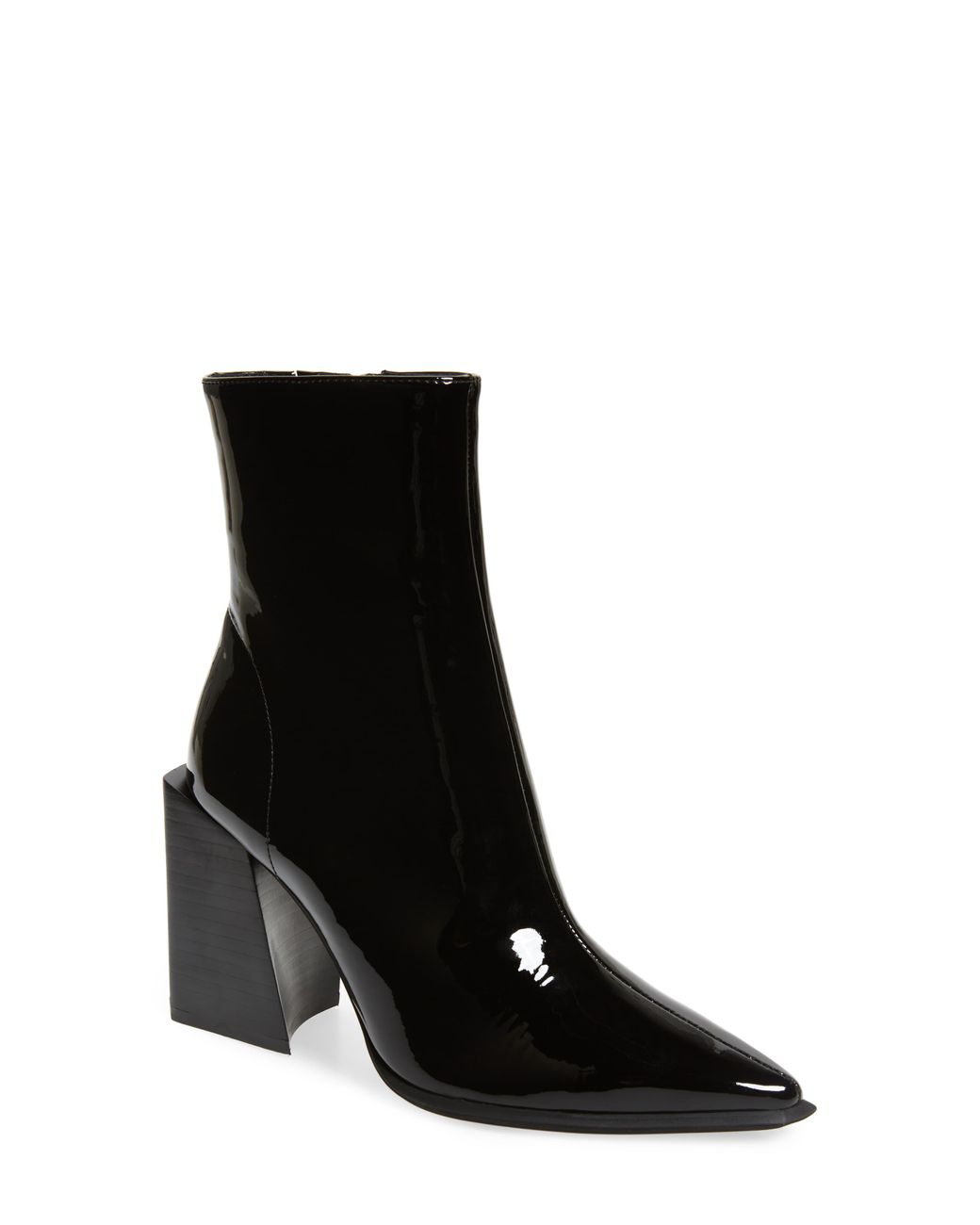 jeffrey campbell black leather booties