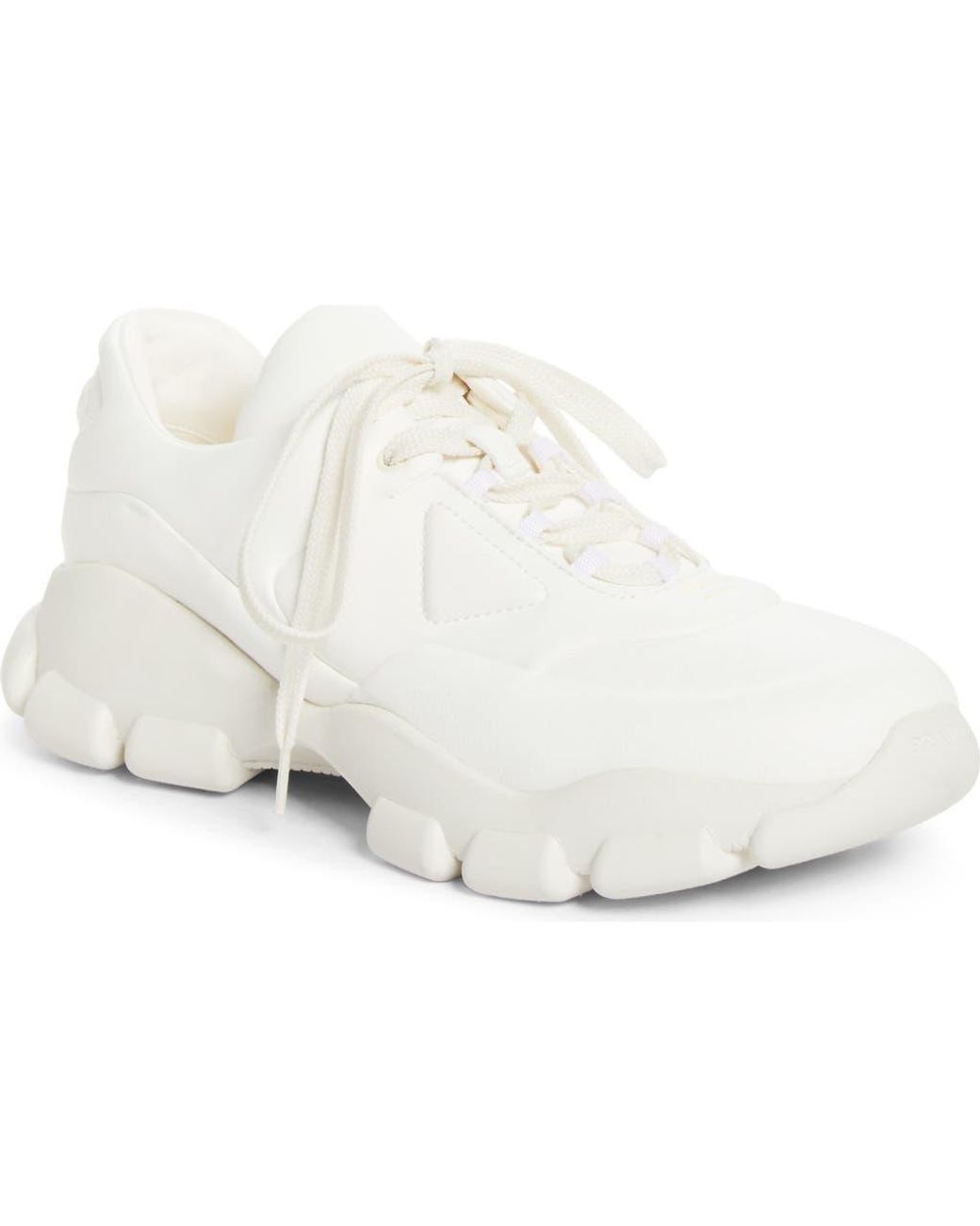 Prada White Monolith Athletic Sneaker