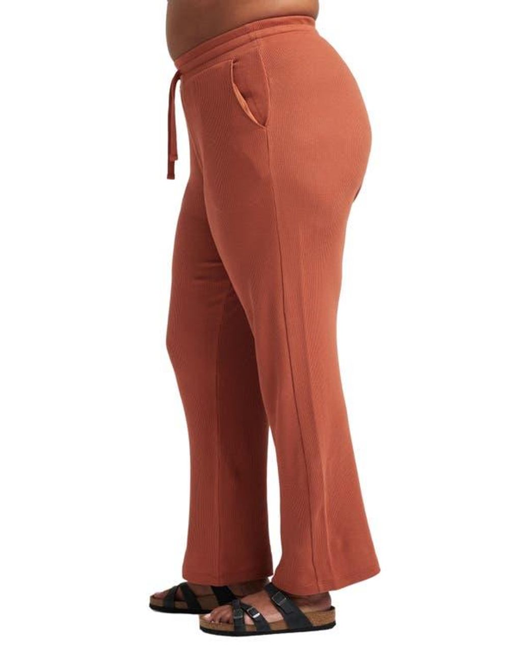 Losano Red Organic Cotton Drawstring Pant