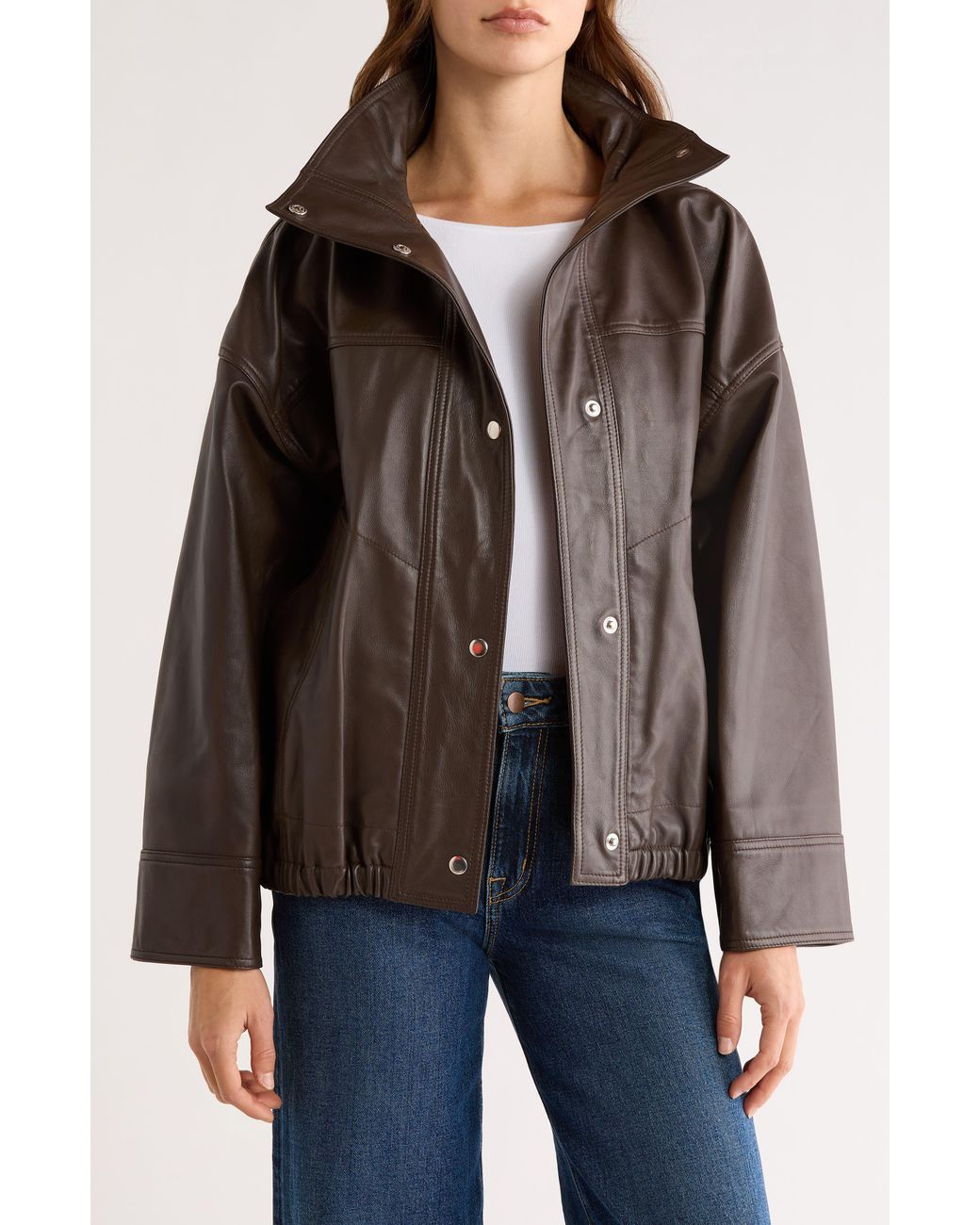 Rohe Brown Reinvented Leather Jacket