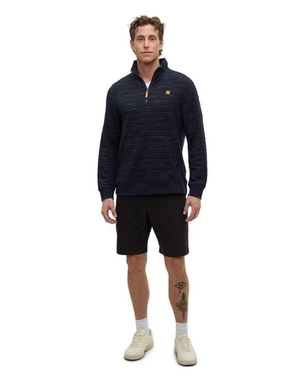 Tentree Blue Powell 1/4 Zip for men