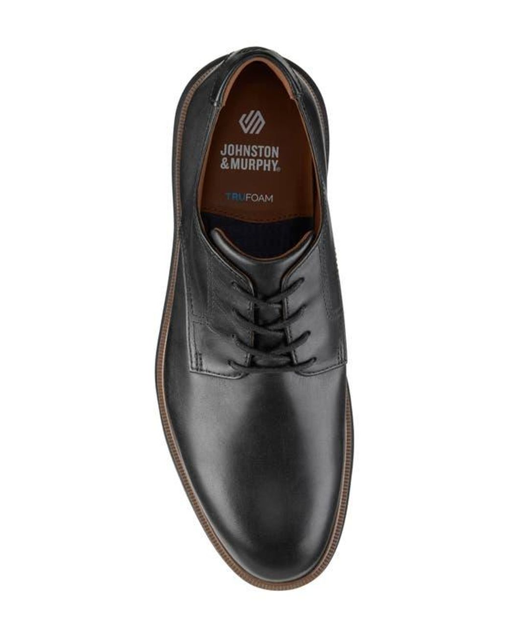 Johnston & Murphy Gray Larkin Plain Toe Derby for men