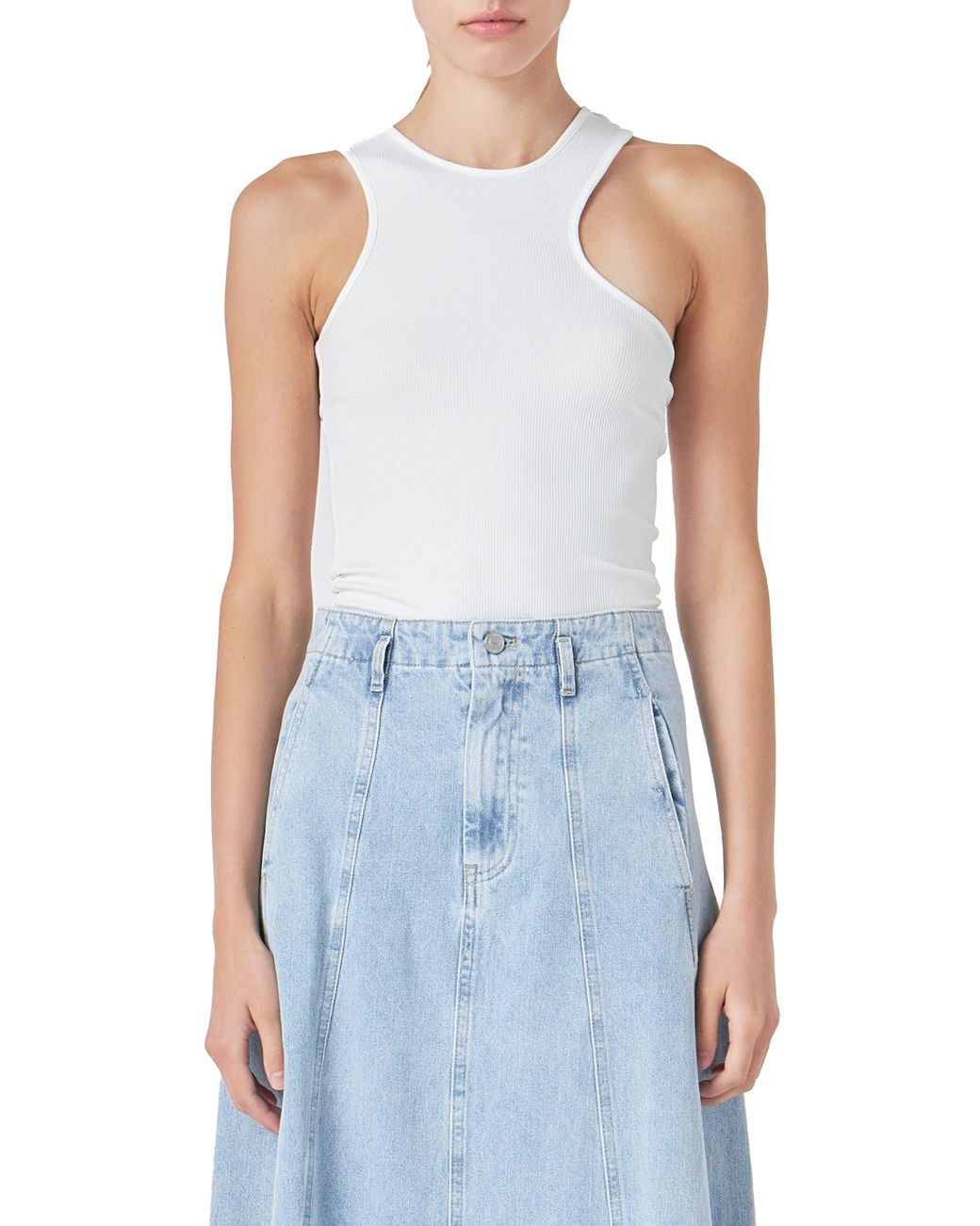 Grey Lab Blue Rib Tank