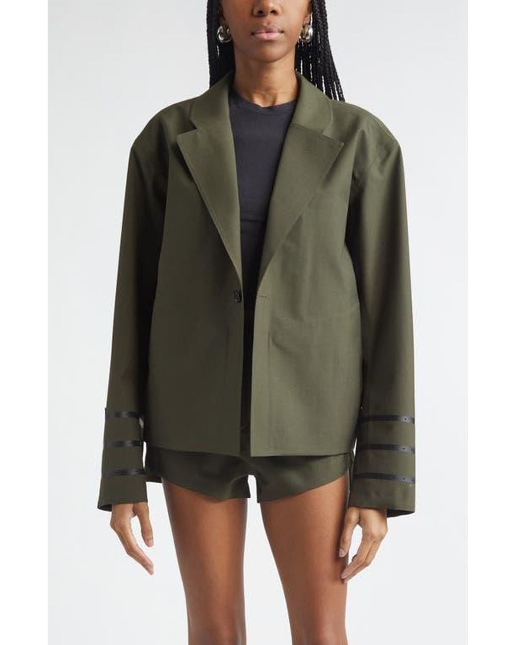 Coperni Green Technical Tailored Jacket