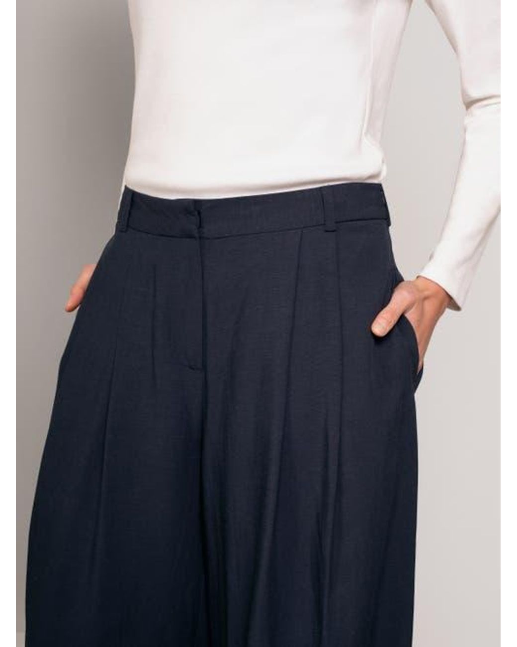Celtic & Co. Blue Wide Leg Drape Pants