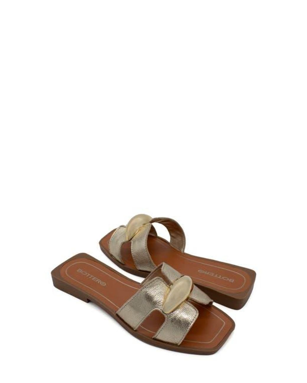 BOTTER Brown Cutout Slide Sandal