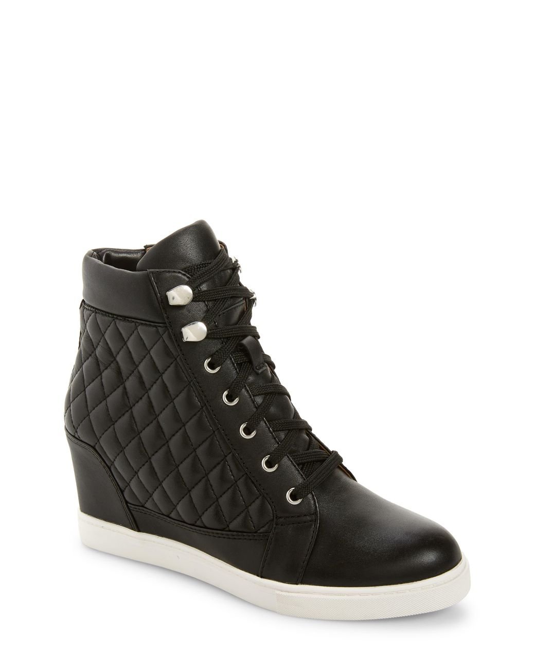 linea paolo camo wedge sneakers