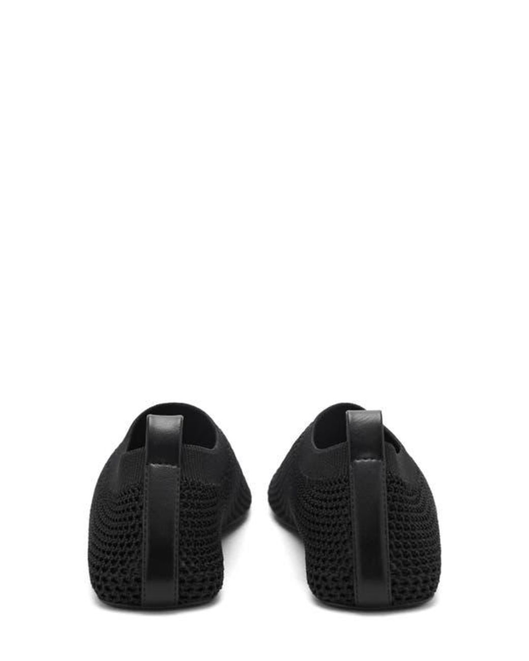 Mango Black Soft Mesh Flat