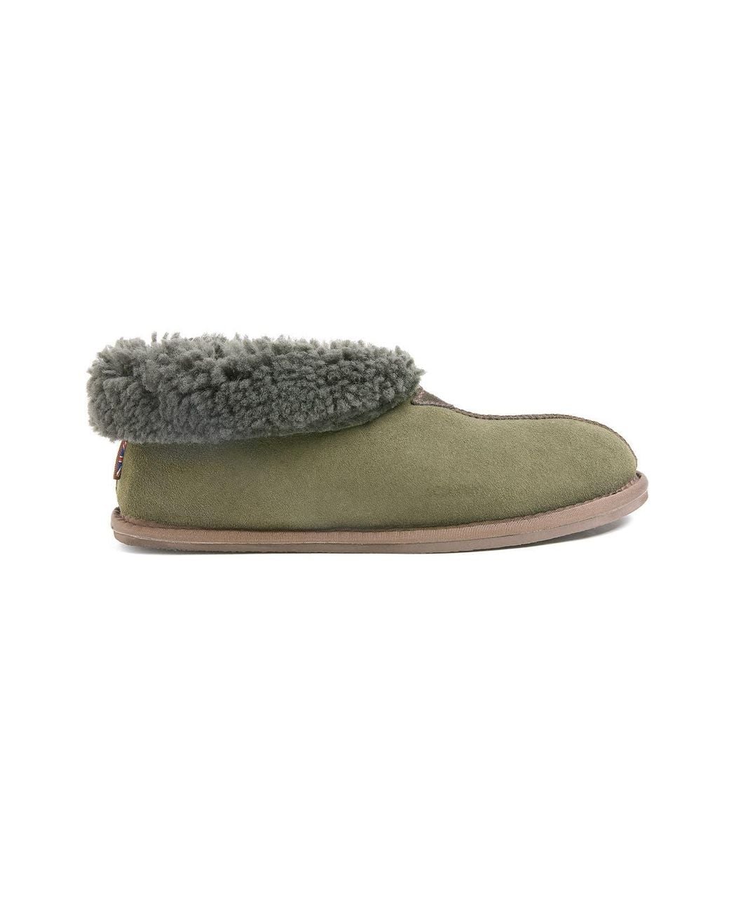 Celtic & Co. Green British Shearling Bootee Slippers for men