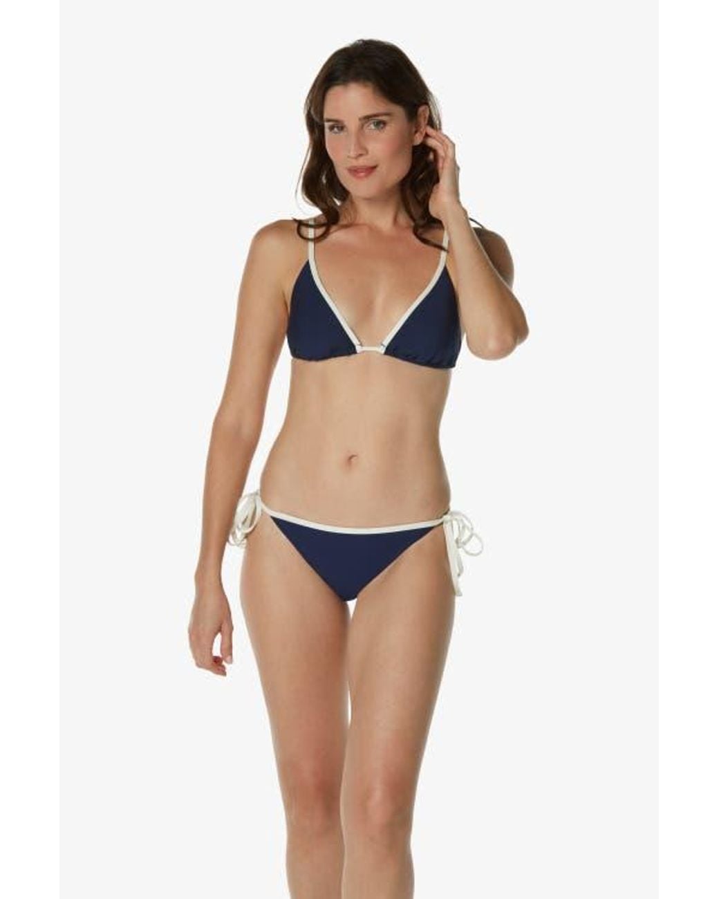 Helen Jon Blue String Bottom With Binding