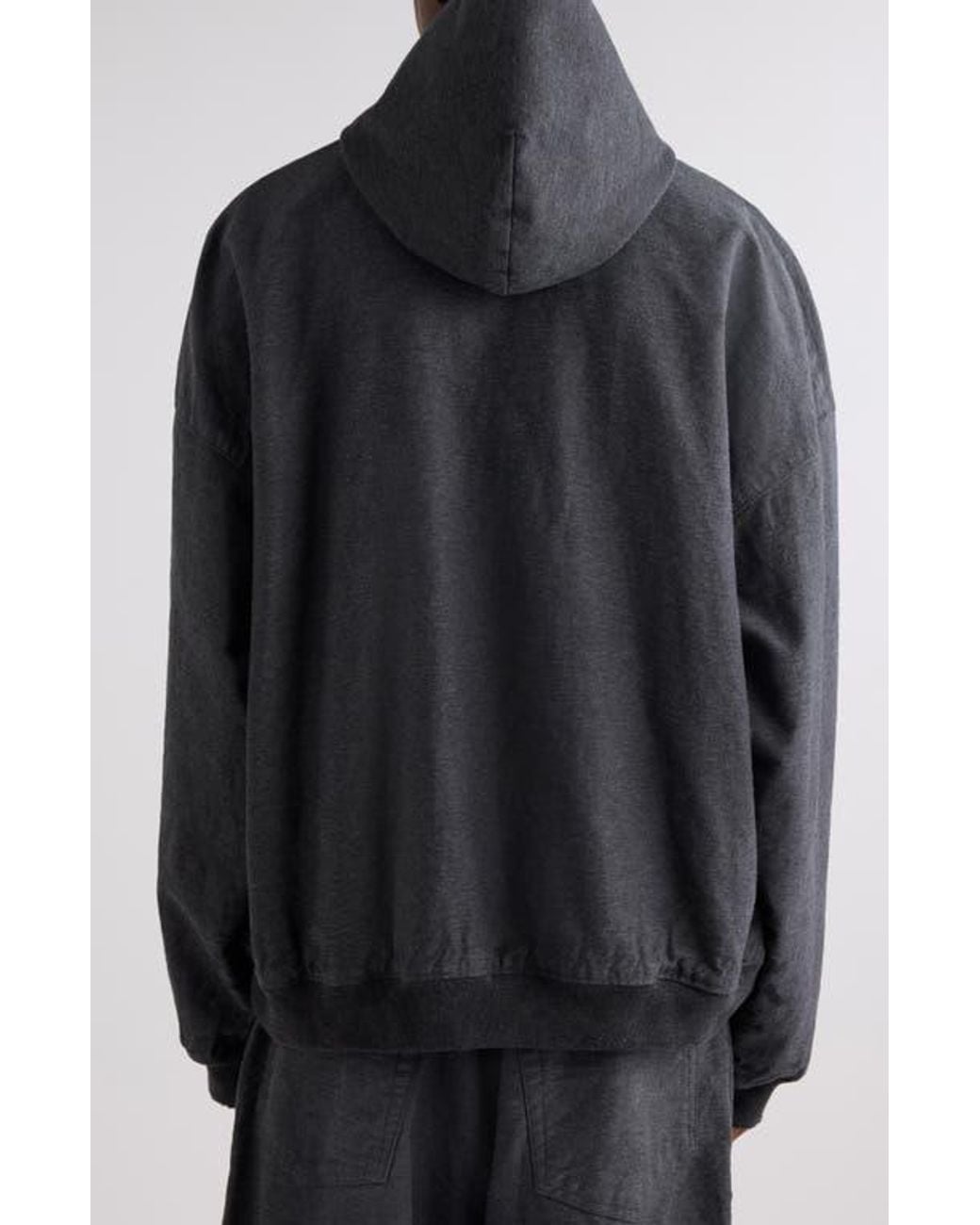 Balenciaga Black Trompe L'Oeil Hoodie for men