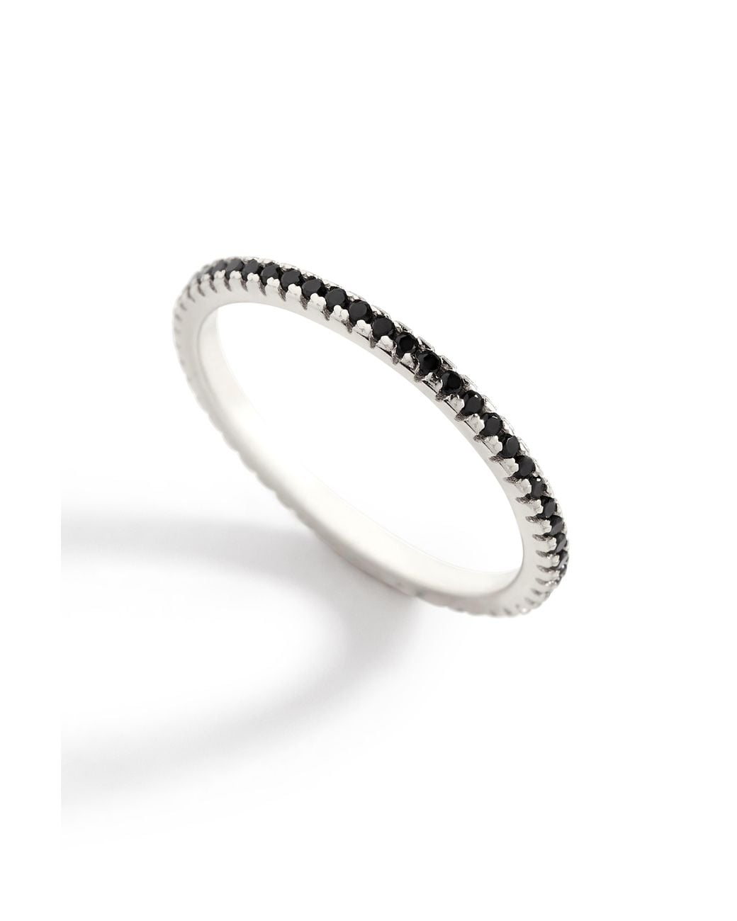 Mint & Lily Metallic Cubic Zirconia Eternity Stacking Ring