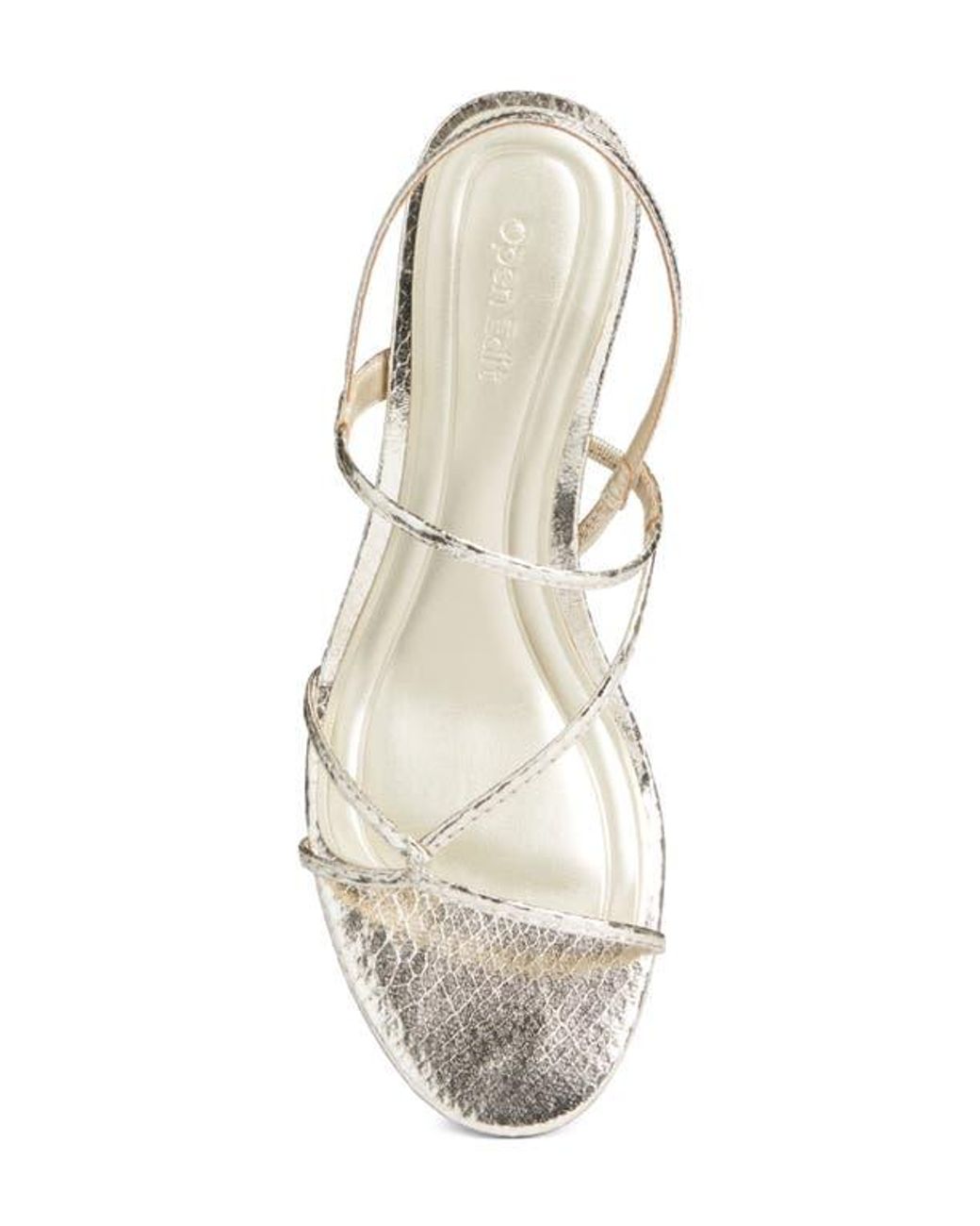 Open Edit White Pia Slingback Sandal
