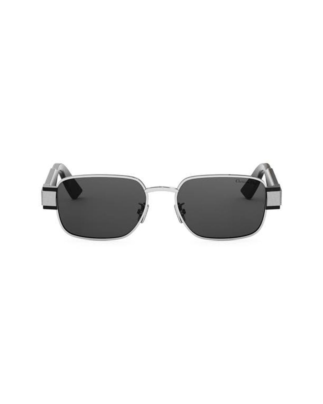 Dior Black Christian Label S2U Rectangle Sunglasses for men