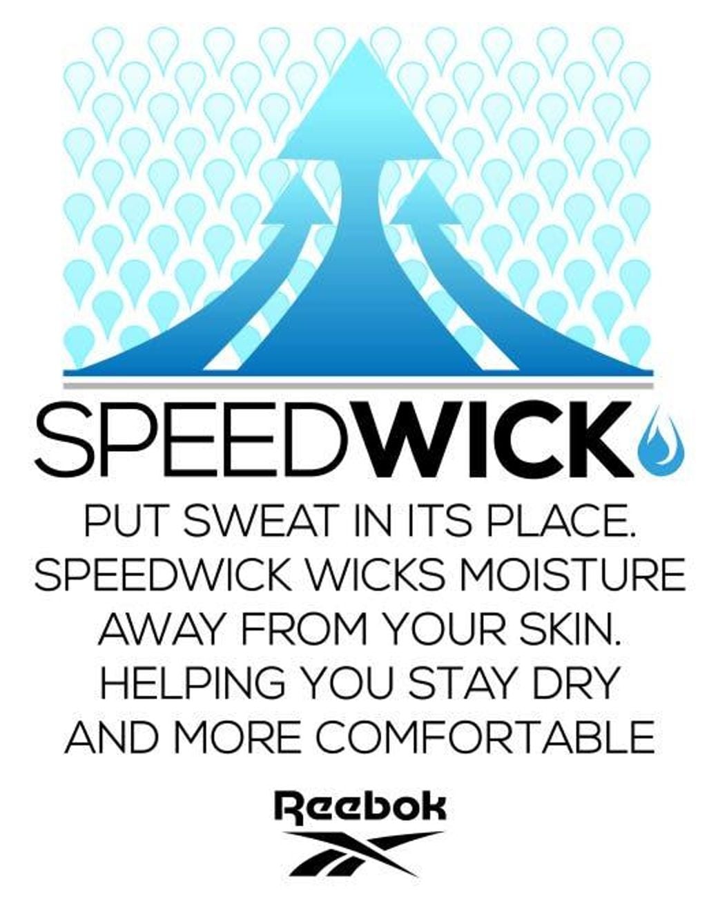 Reebok Blue Performance Solid Polo for men