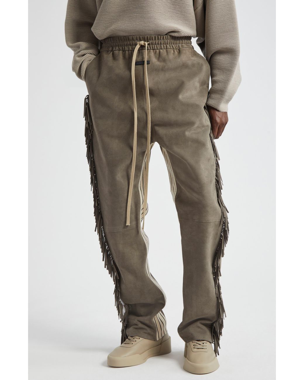 【DISCERNMENT】Fluffy Suede Cargo Pants Sdeycui Men's Corduroy Cargo Pants Straight Wide Leg Baggy