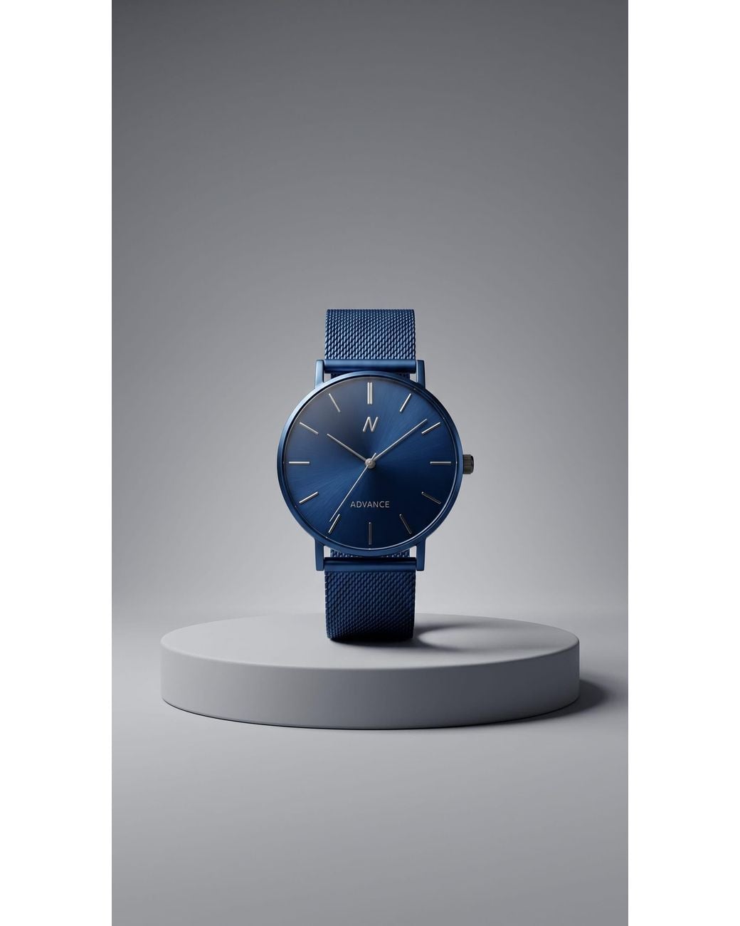 NCMPRBL Blue Advance Mesh Bracelet Watch, 36Mm