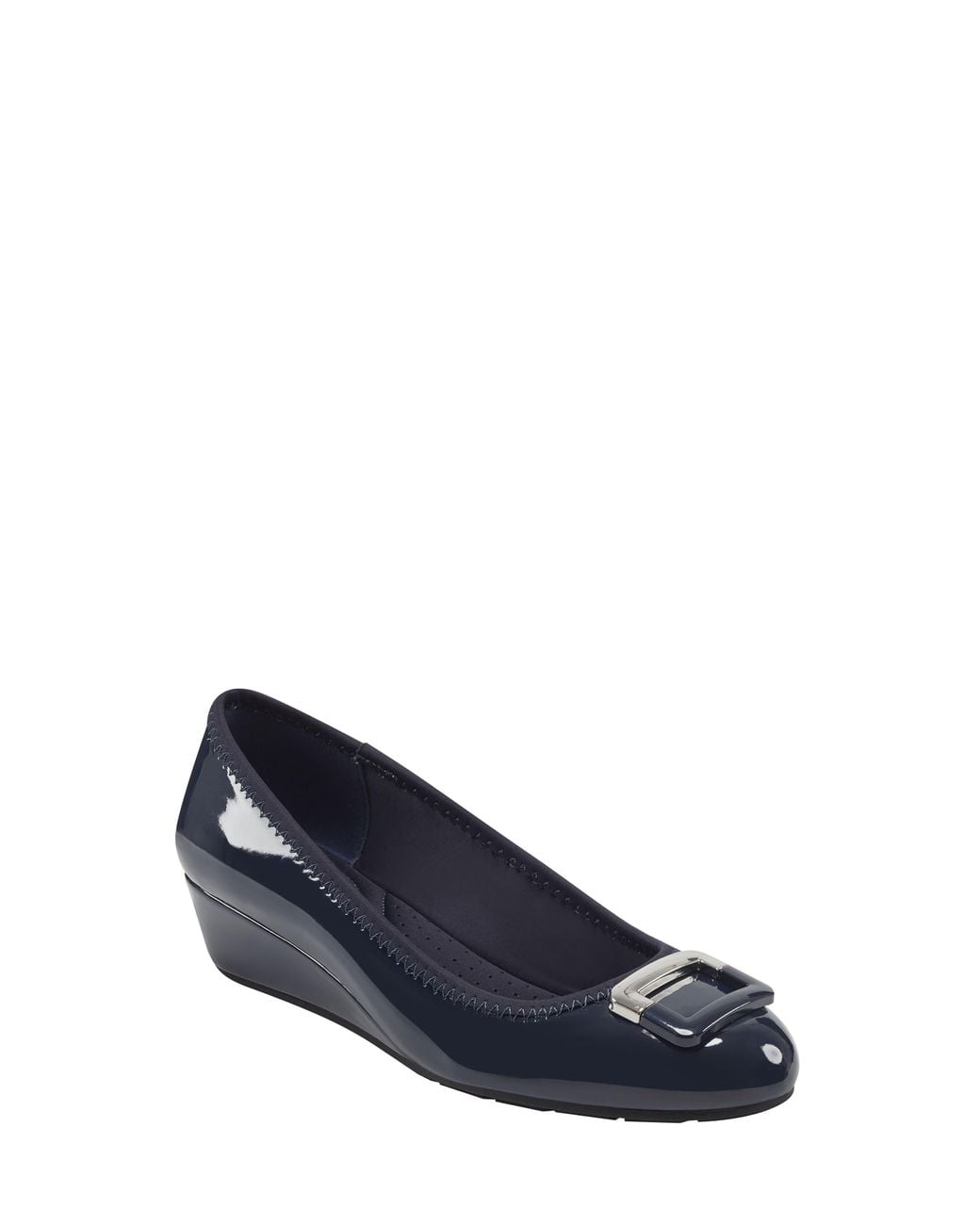 Bandolino Blue Wedge Pump