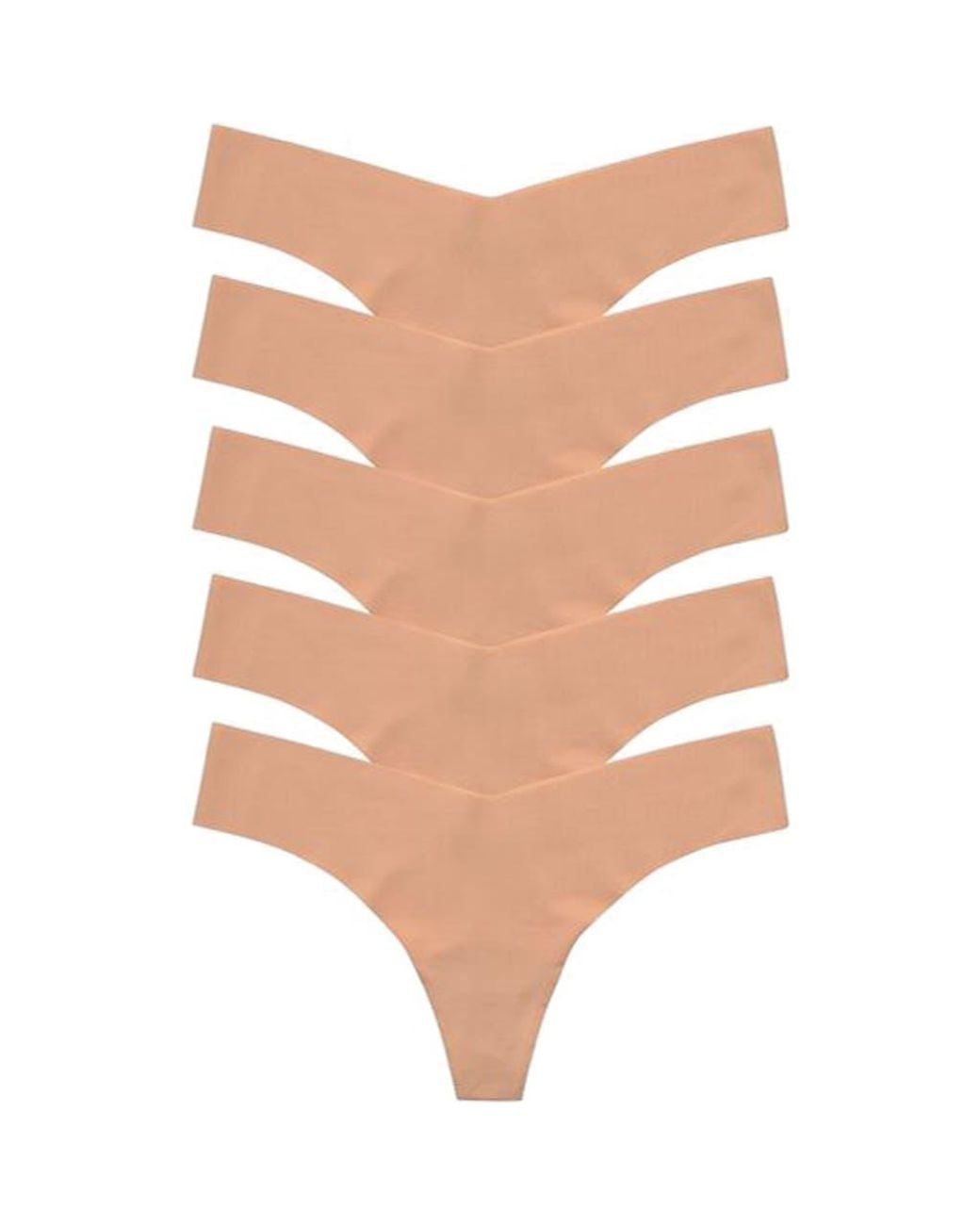 Commando Natural Classic Solid Thong 5-Pack