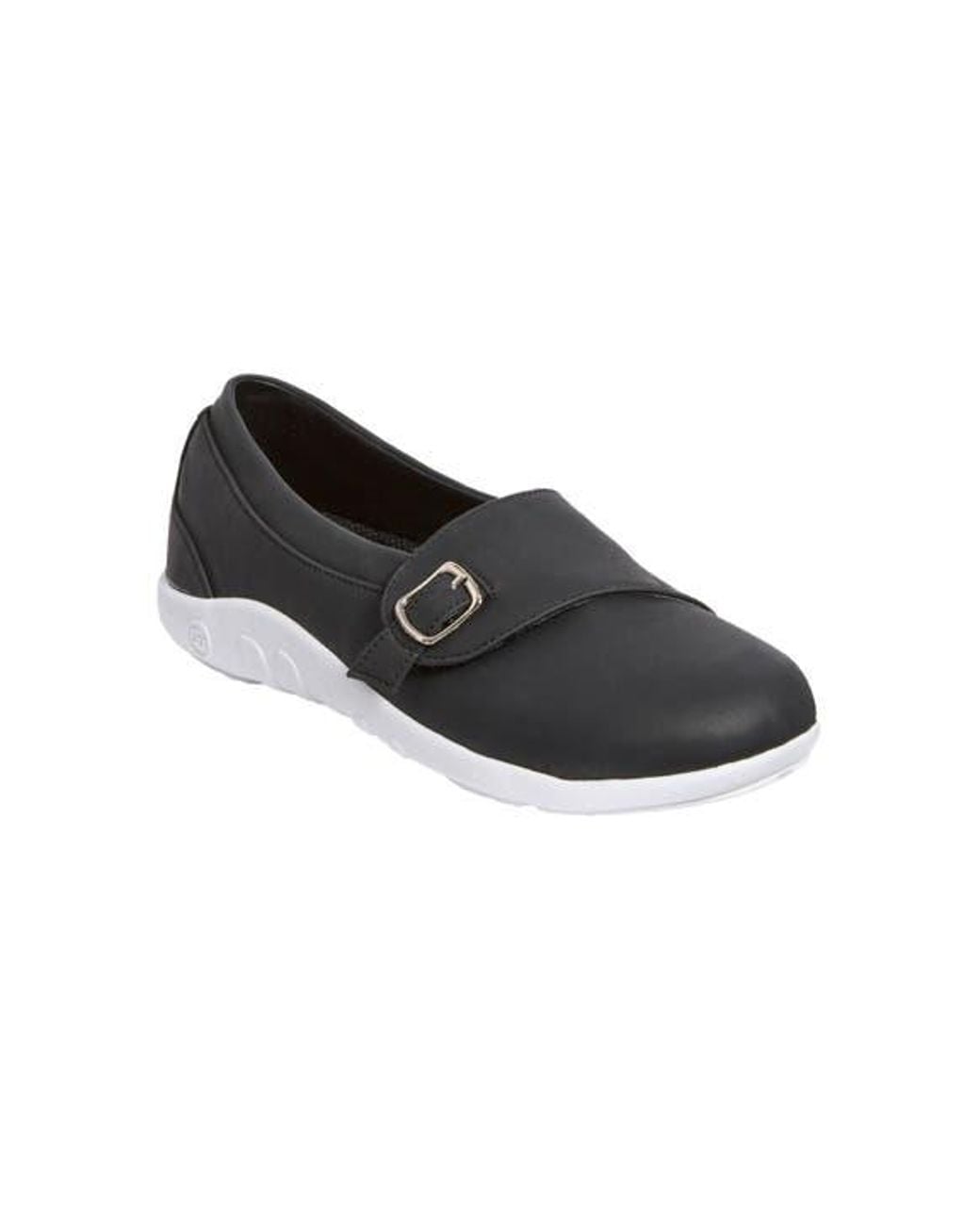 Comfortview Black The Kirby Arch Support Flat