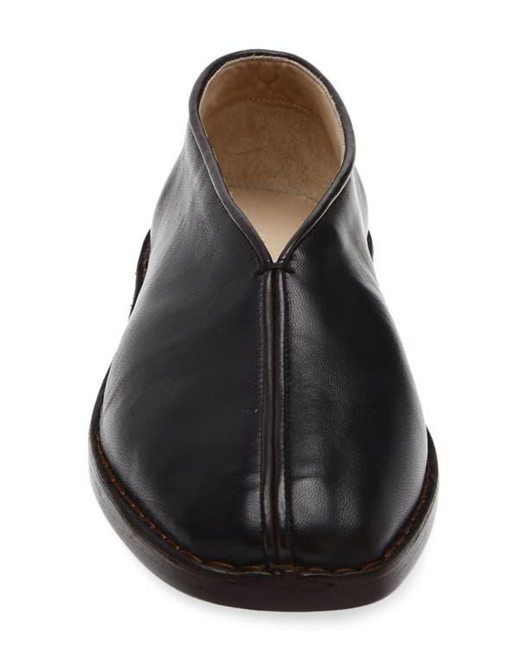 Lemaire Black Piped Leather Loafer for men