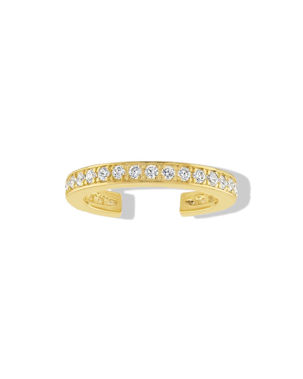 BEN ONI White Pave Ear Cuff