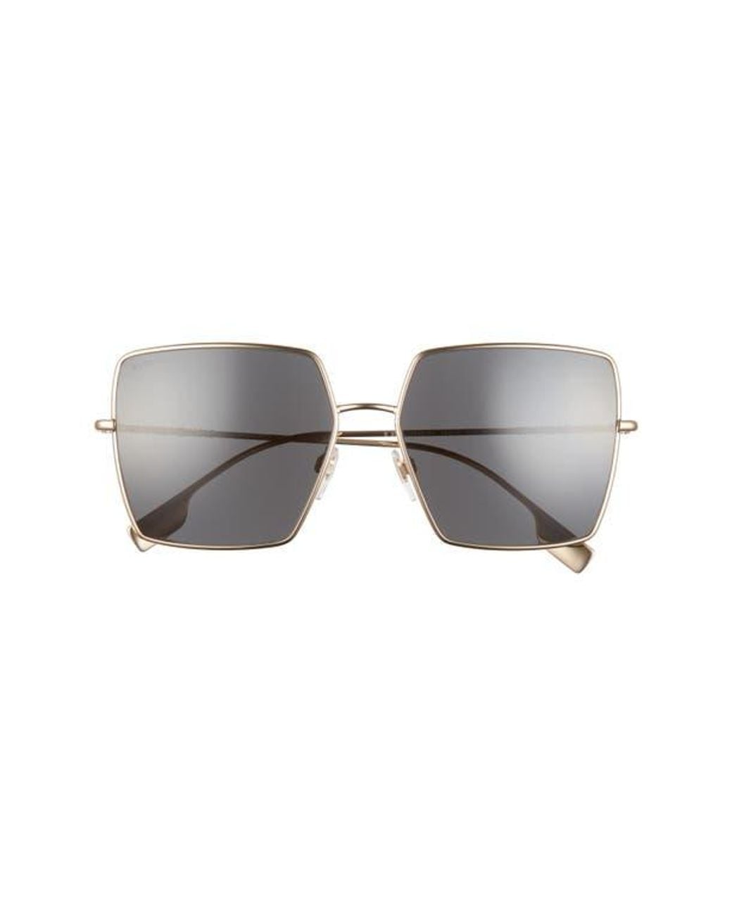 Burberry Gray 58Mm Square Sunglasses
