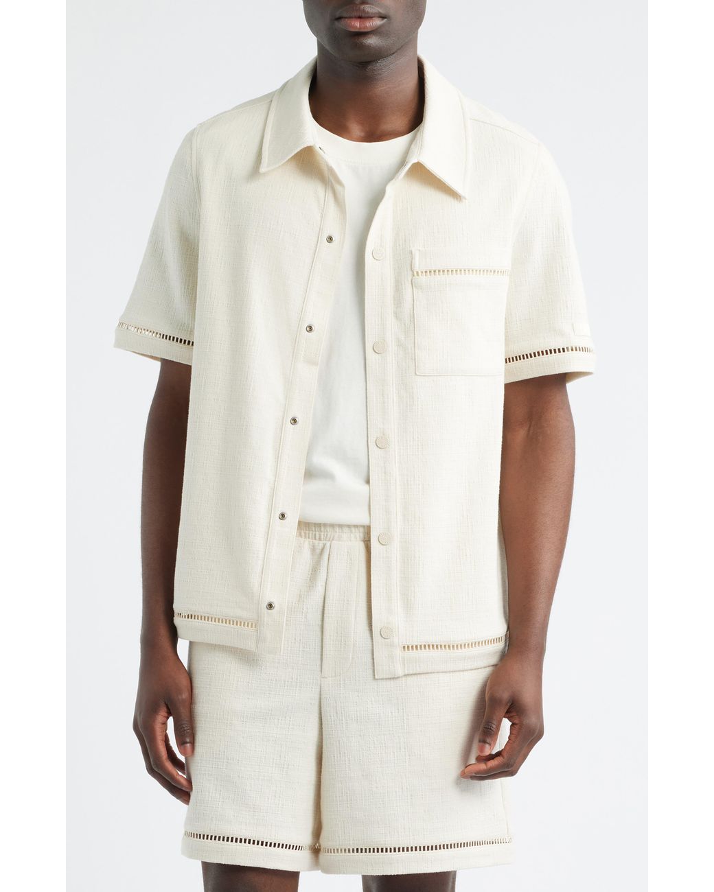 Ugg Natural Devyn Short Sleeve Shirt for men