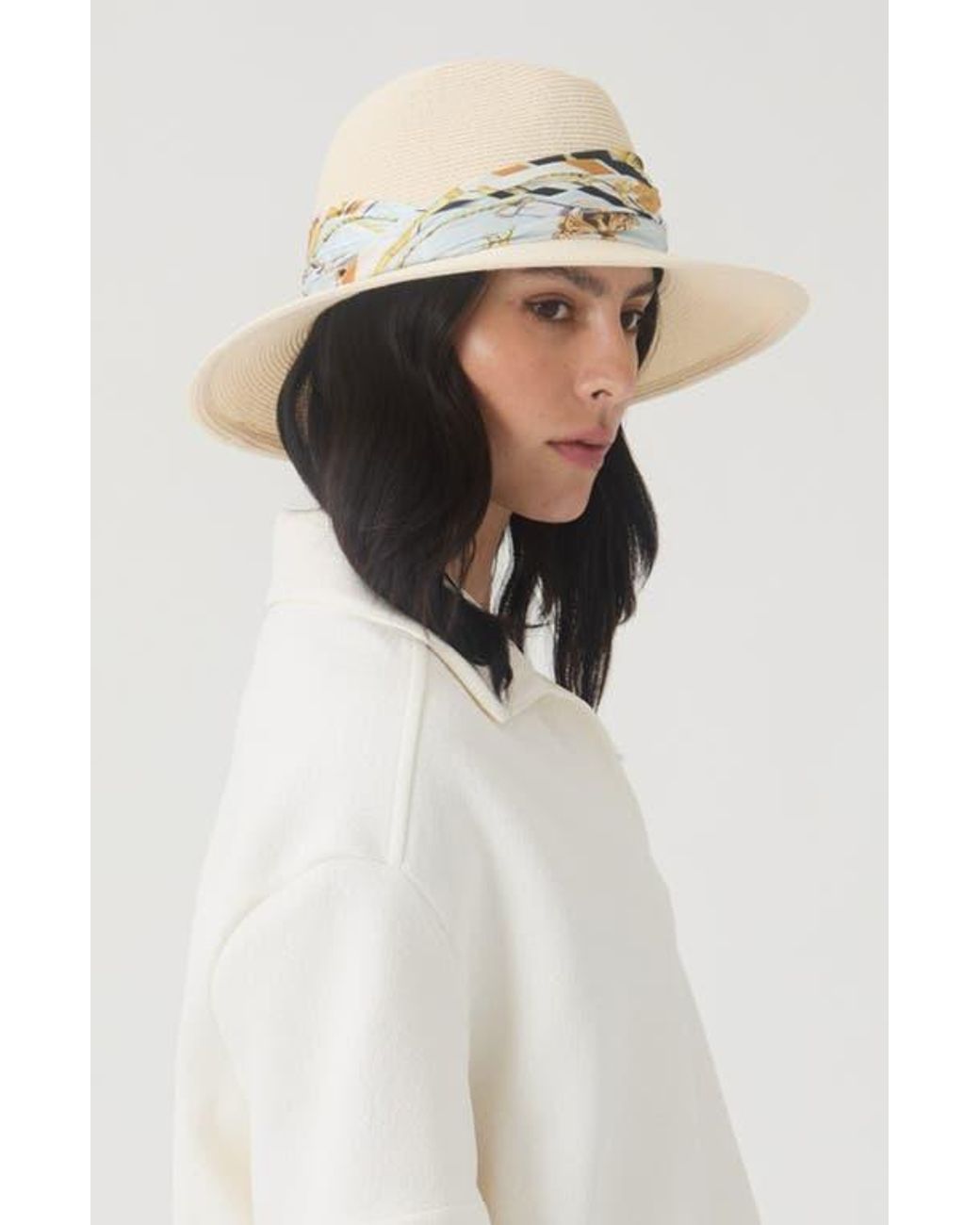 Eugenia Kim White Courtney Straw Fedora