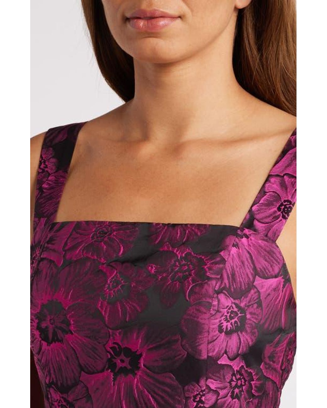 sleeveless brocade midi dress chelsea28 Chelsea28 Sleeveless Brocade Midi Dress In Hunter Green - 40% Off
