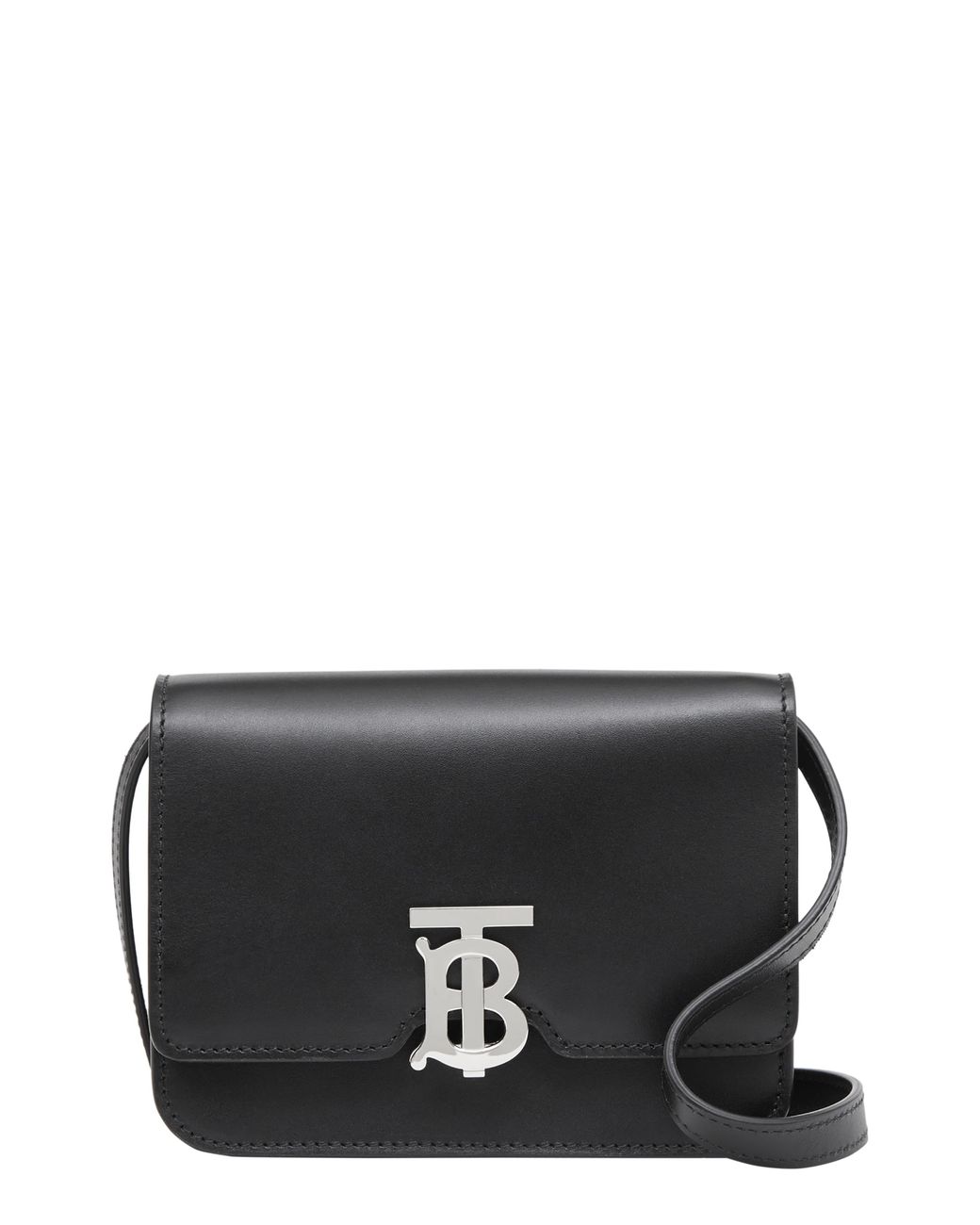 Burberry Mini Leather Tb Bag in Black - Save 31% - Lyst