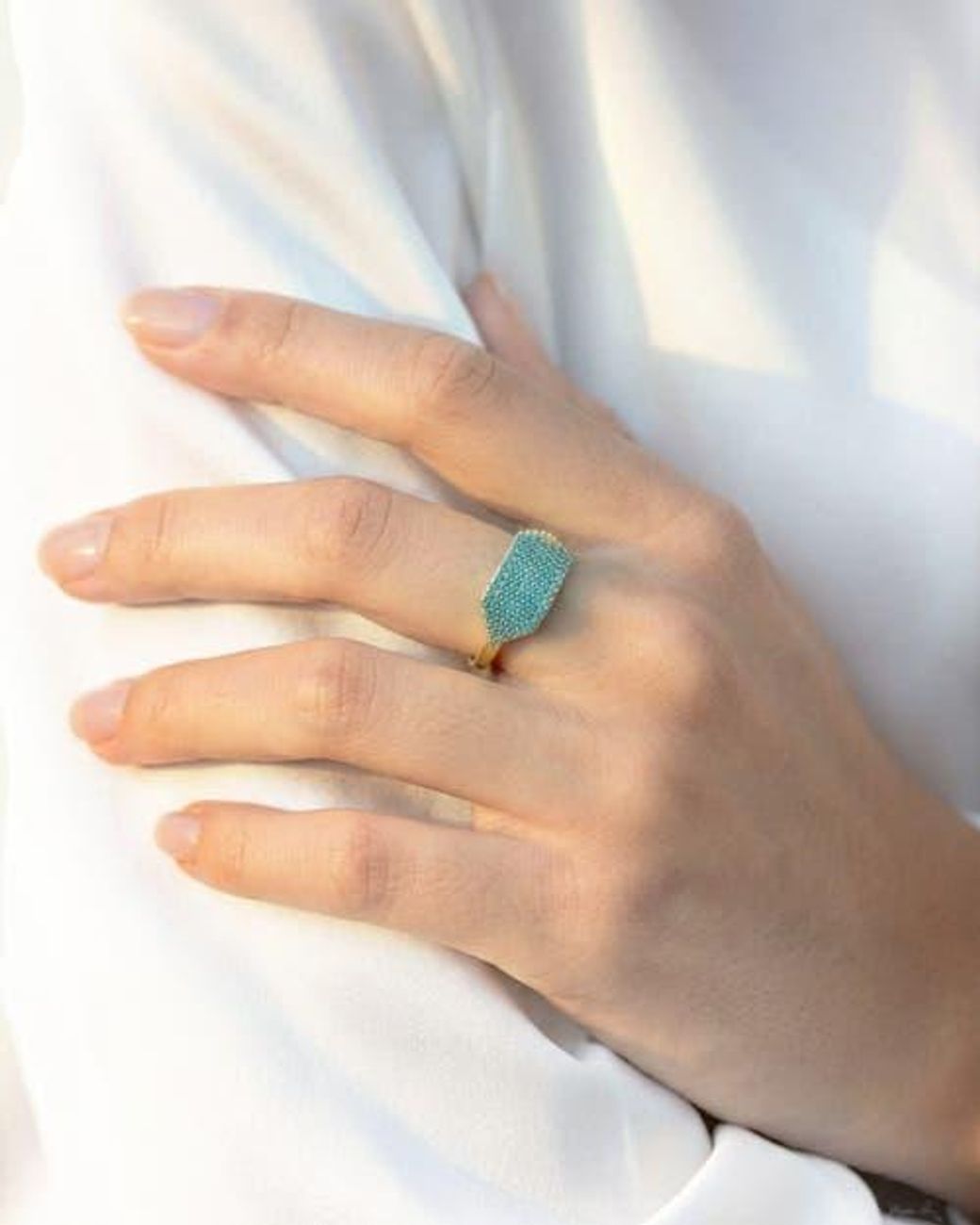 Native Gem Green Id Ring