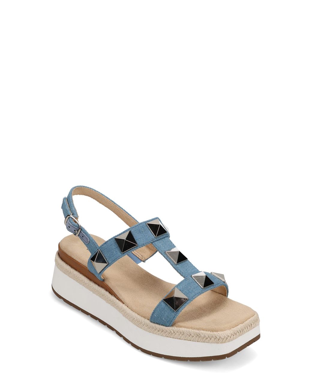 Vaneli Blue Edrys Slingback Platform Sandal