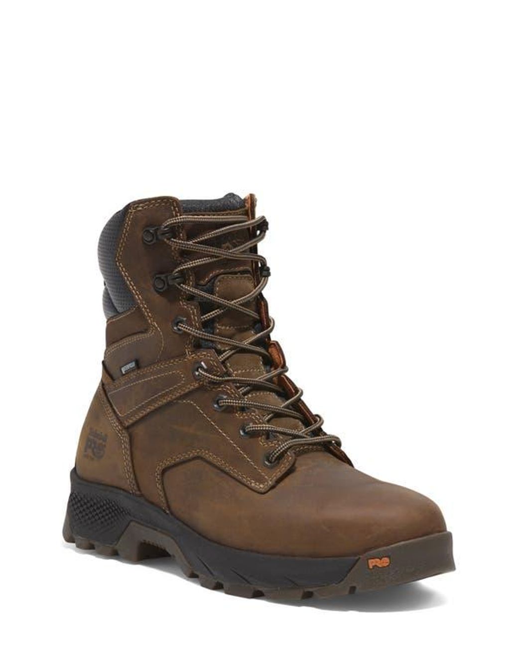 Timberland Brown Titan Ev 8 Soft-Toe Waterproof Work Boot for men