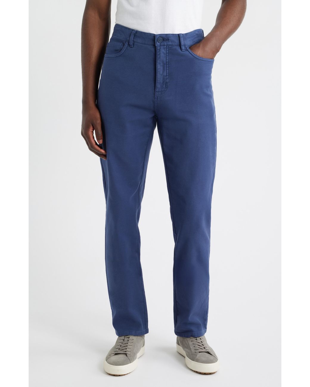 Johnston & Murphy Blue Xc Flex Stretch Five-Pocket Pants for men