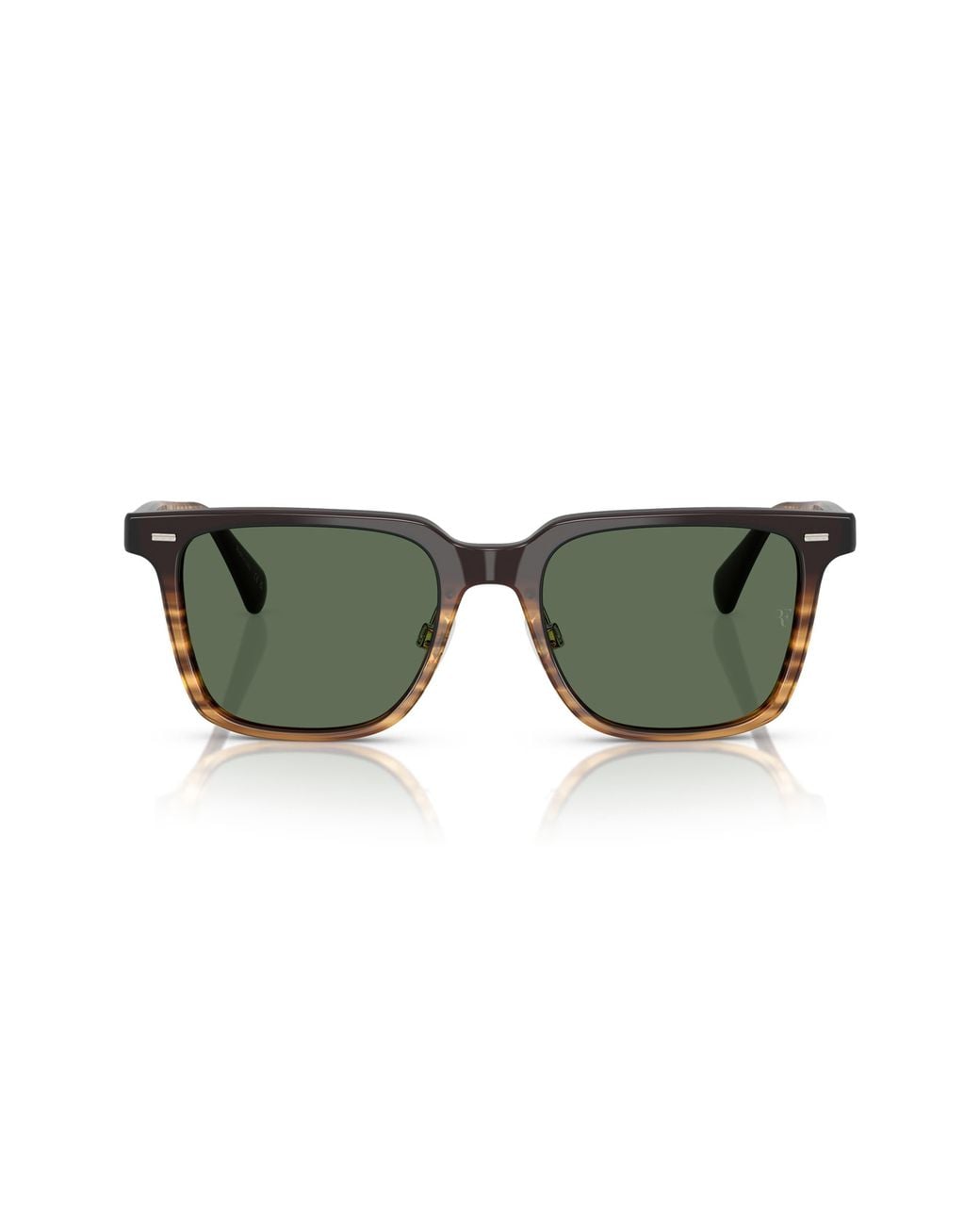 Oliver Peoples Green 52Mm Rectangular Polarized Sunglasses for men