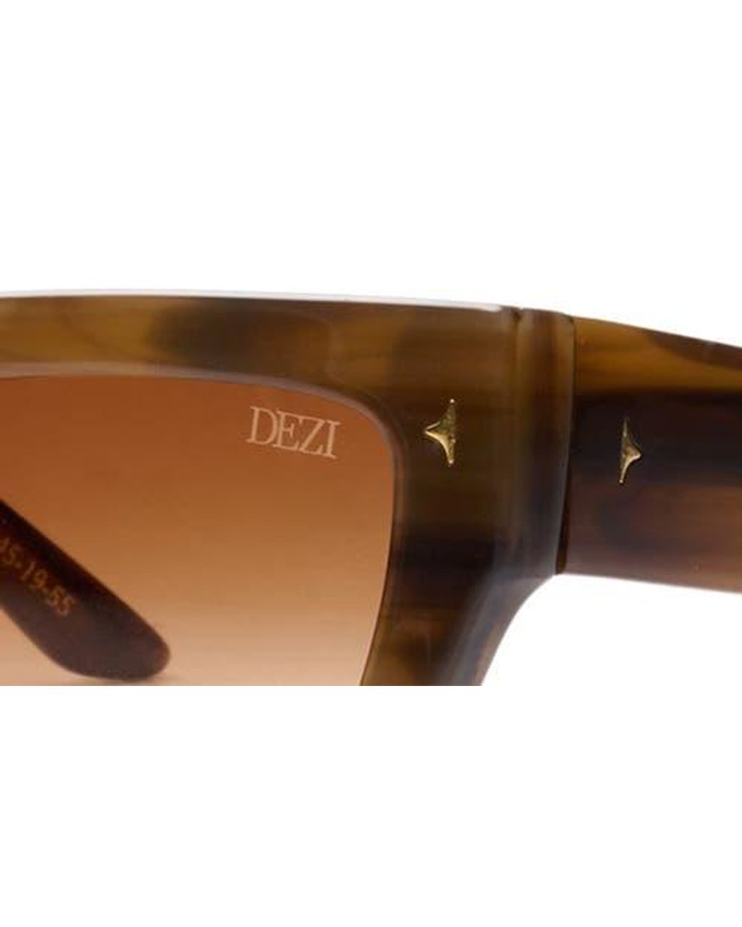 DEZI Switch 55Mm Gradient Rectangular Cat Eye Sunglasses in  display picture 2