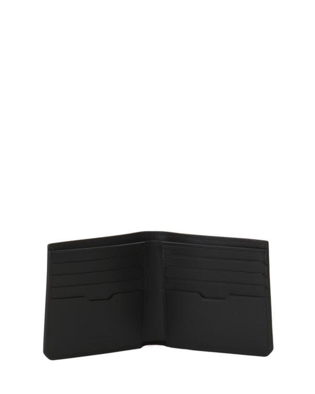 Lanvin Black Compagnon Leather Wallet for men