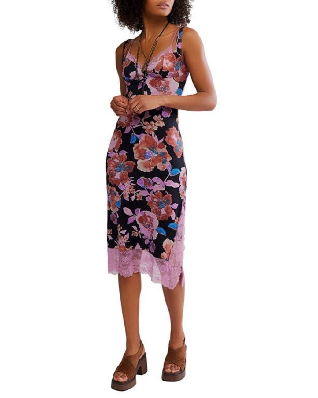 open lace back dress Party Crasher Midi Slip Dress by Free People