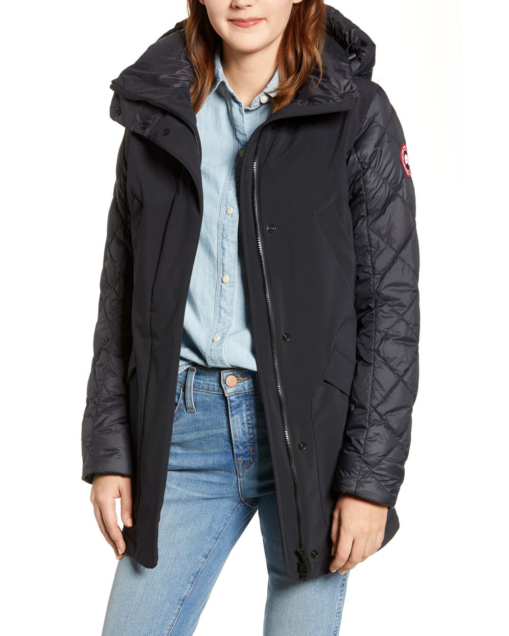 Canada Goose Berkley 675 Fill Power Hooded Waterproof Jacket in