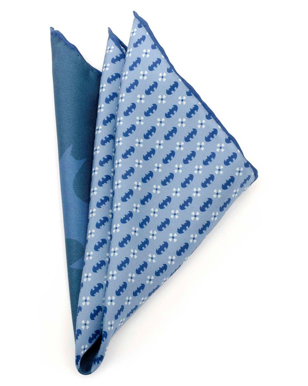 Cufflinks Inc. Blue Batman Motif Silk Pocket Square for men
