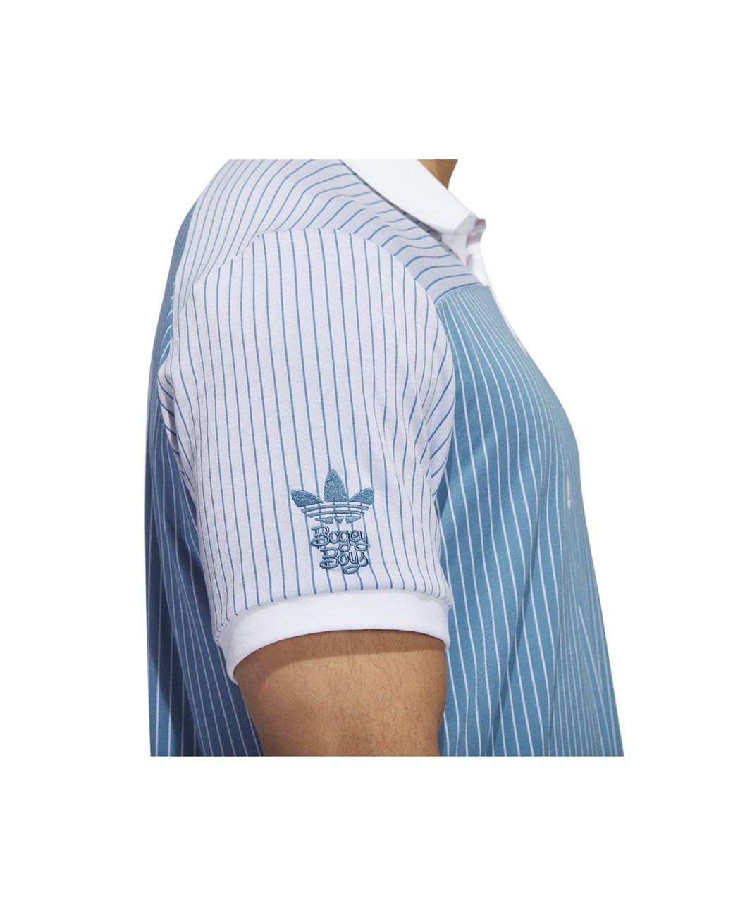adidas Originals X Bogey Boys Cotton Blend Golf Polo in Blue for Men | Lyst
