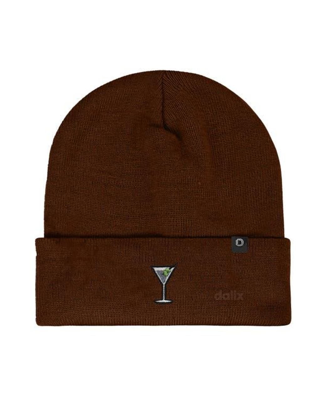 Alix Brown Martini Beanie Cap