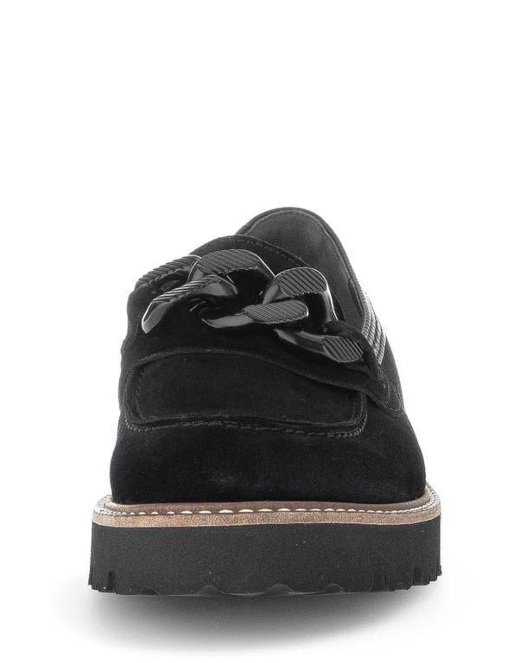 Gabor Black Chain Bit Loafer