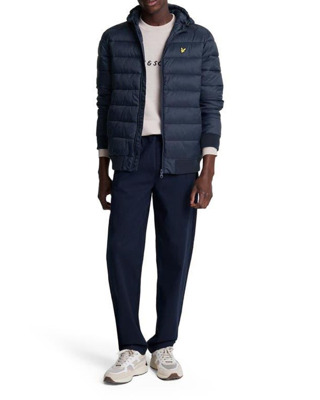 Lyle & Scott Blue Puffer Jacket for men