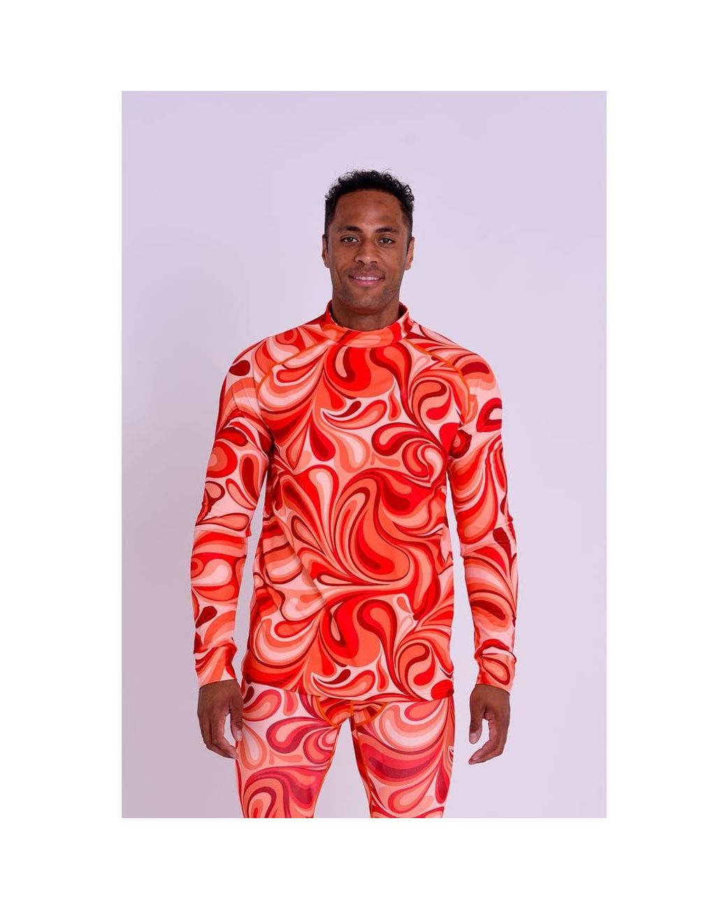 OOSC Red Baselayer Top for men